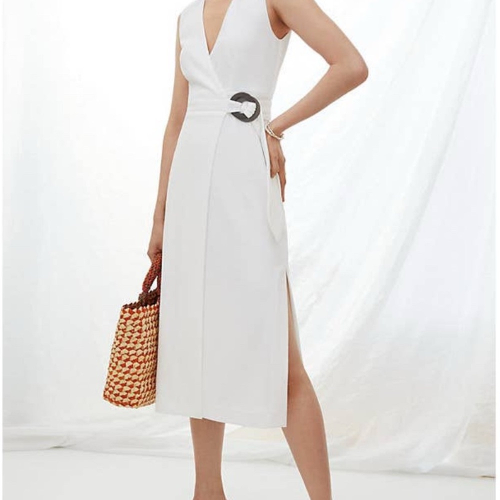 Anthropologie - Hutch Wrap White Dress - Size XS